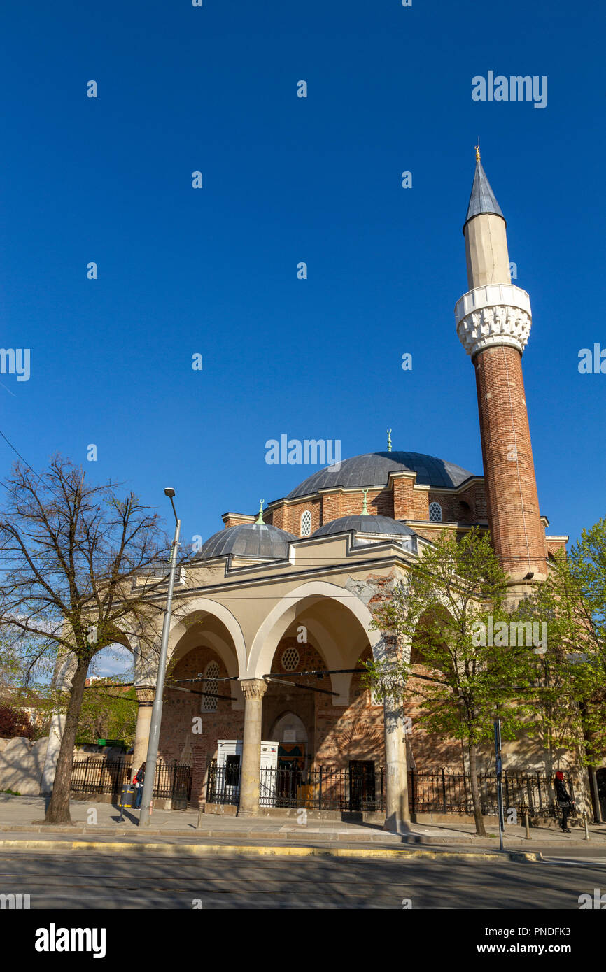 The Sofia Central Mosque (Banya Bashi Mosque), Sofia, Bulgaria. Stock Photo
