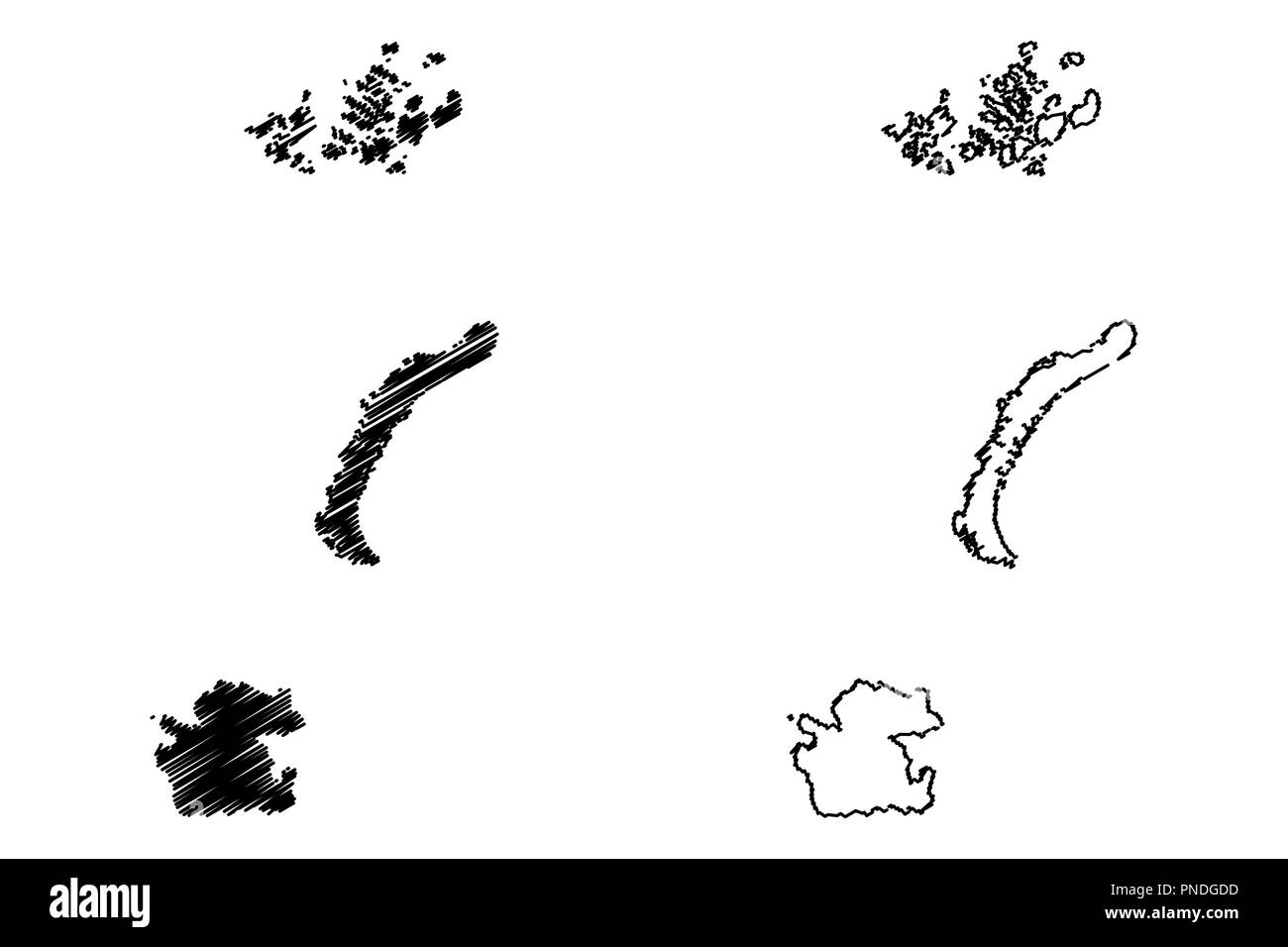 Illustrator map Arkhangelsk