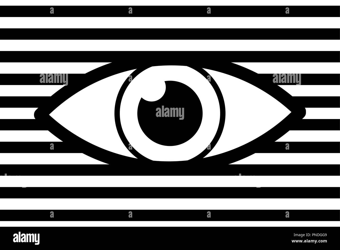 Black and white eye stripes Stock Vector Images - Alamy