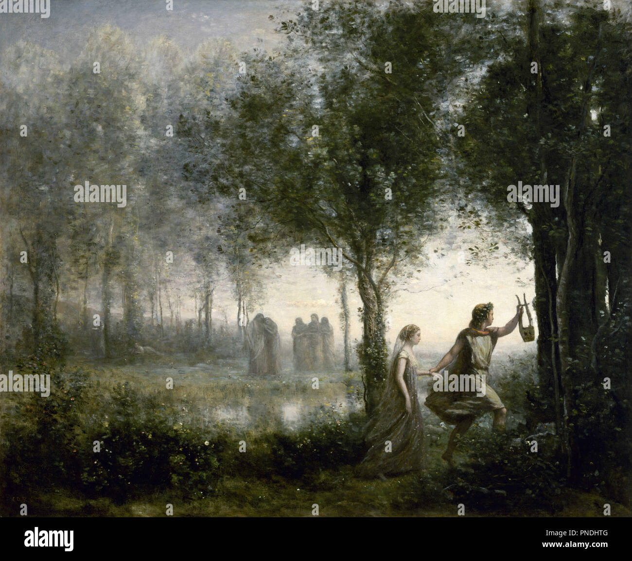 Orphee Ramenant Eurydice Des Enfers Orpheus Leading Eurydice From The Underworld Date Period 1861 Painting Oil On Canvas Height 112 3 Cm 44 2 In Width 137 1 Cm 53 9 In Author Corot Jean Baptiste Camille Stock Photo Alamy