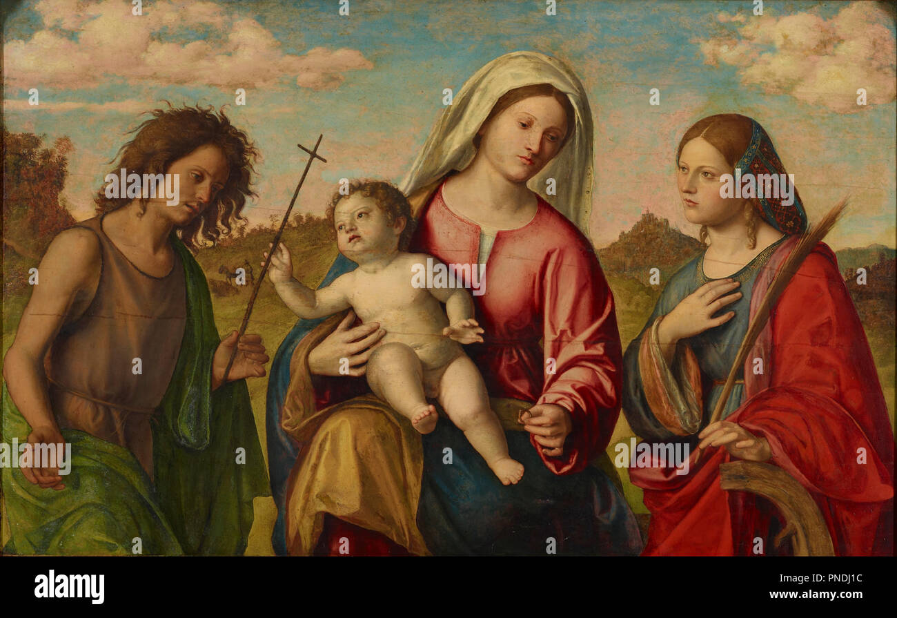 Virgin And Child With St Catherine And St John The Baptist Ca 1515