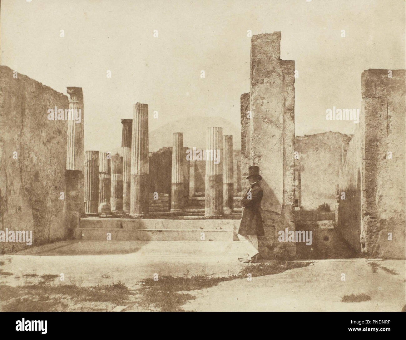 House of Sallust, Pompeii. Date/Period: 1846. Salted paper print. Width: 25.1 cm. Height: 19.5 cm (sheet). Author: The Rev. Calvert Richard Jones, Jr. Stock Photo