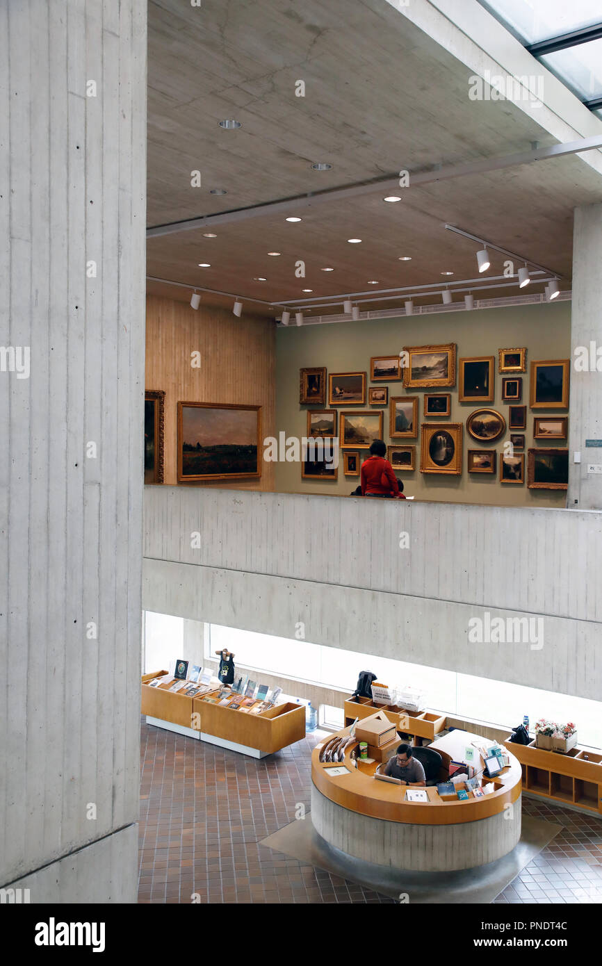 Interior view of Herbert F.Johnson Museum of Art. Cornell University.Ithaca.New York.USA Stock Photo