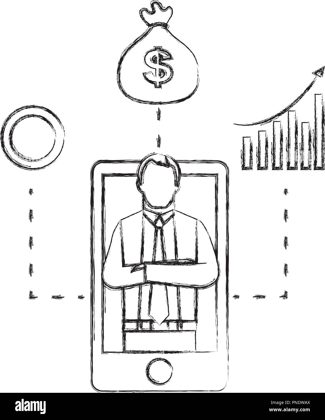 Business man accountant investment Black and White Stock Photos ...