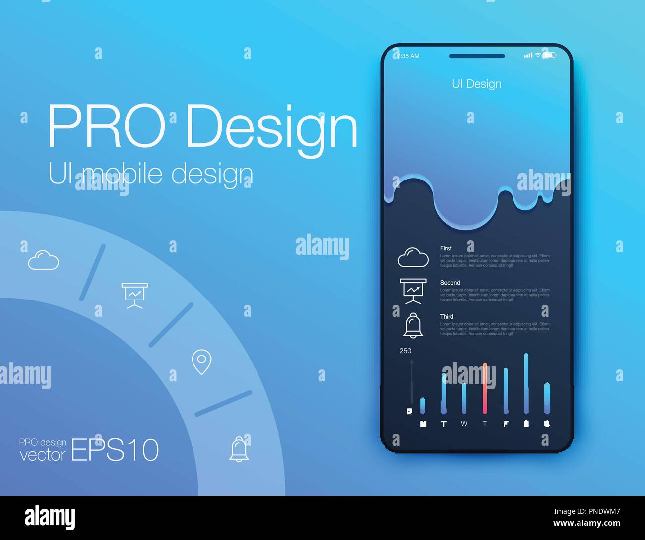 Vector Illustration of screens and web concept. Interface UX, UI GUI ...