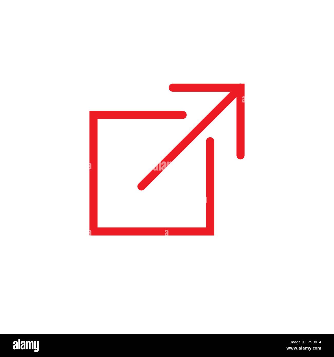 External Link Icon for UI or UX web / mobile applications Stock Vector ...