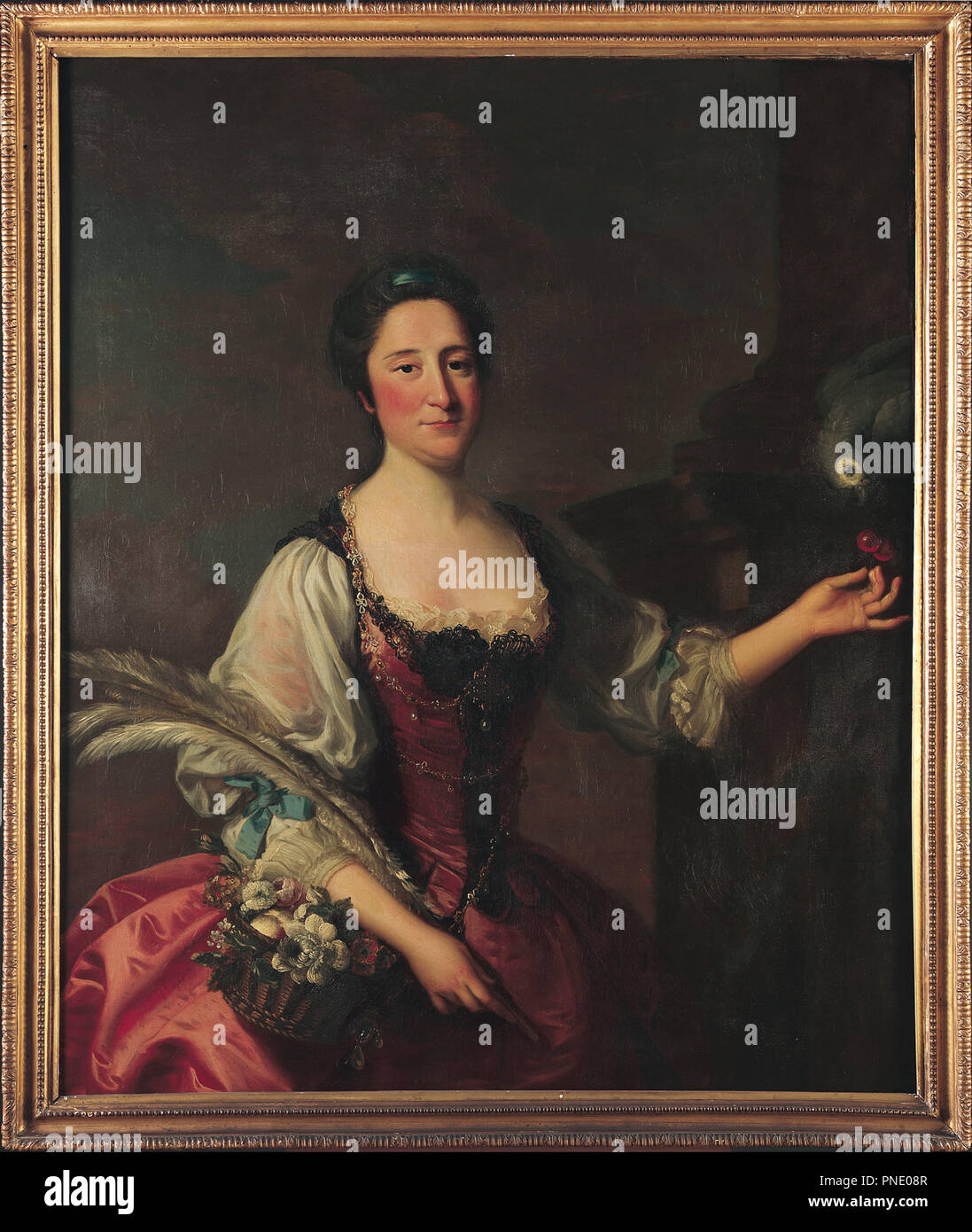 Phila Franks. Date/Period: 18th century. Oil painting. Height: 1,123 mm (44.21 in); Width: 897 mm (35.31 in). Author: HUDSON, THOMAS. Stock Photo