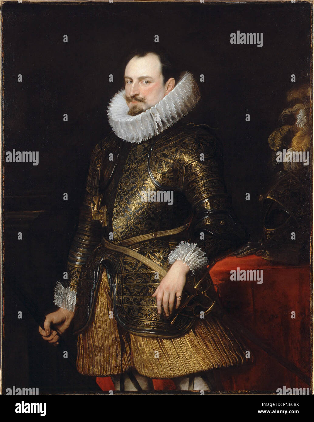 Emmanuel Philibert of Savoy, Prince of Oneglia. Date/Period: 1624. Painting. Oil on canvas Oil. Height: 1,260 mm (49.60 in); Width: 995 mm (39.17 in). Author: van Dyck, Sir Anthony. ANTHONIS VAN DYCK. Stock Photo