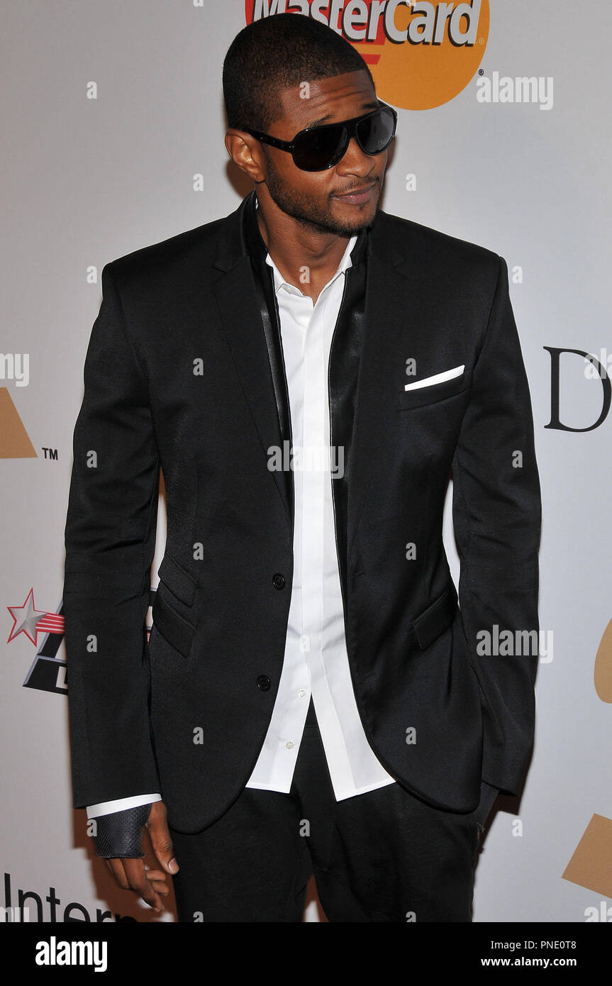Usher at The Recording Academy and Clive Davis 2010 Pre-Grammy Gala held at the Beverly Hilton Hotel in Beverly Hills, CA. The event took place on Saturday, January 30, 2010. Photo by PRPP Pacific Rim Photo Press. /PictureLux File Reference # Usher 13010 2PLX   For Editorial Use Only -  All Rights Reserved Stock Photo