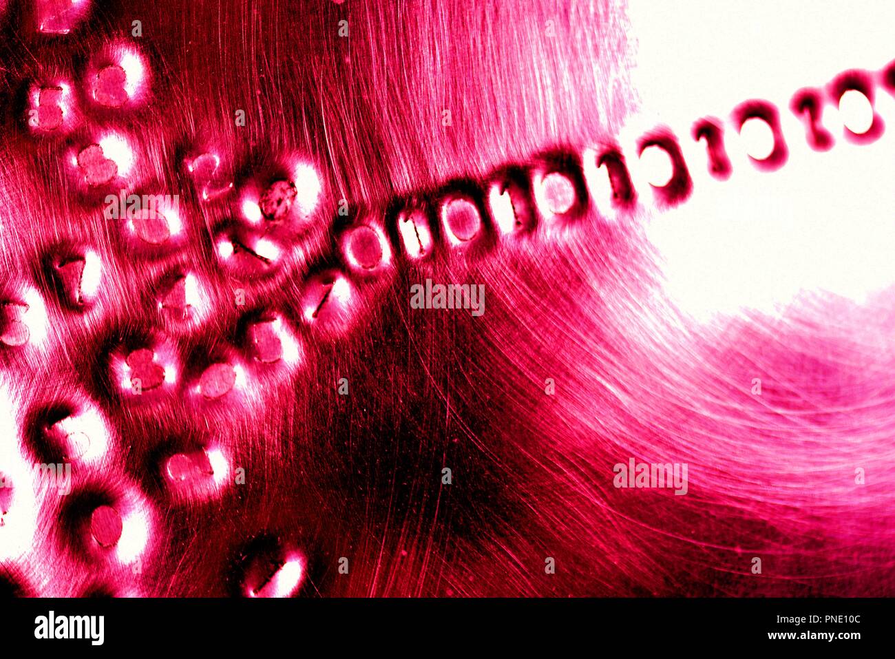 Binary code: digital language emerging from a numerical cloud Stock ...