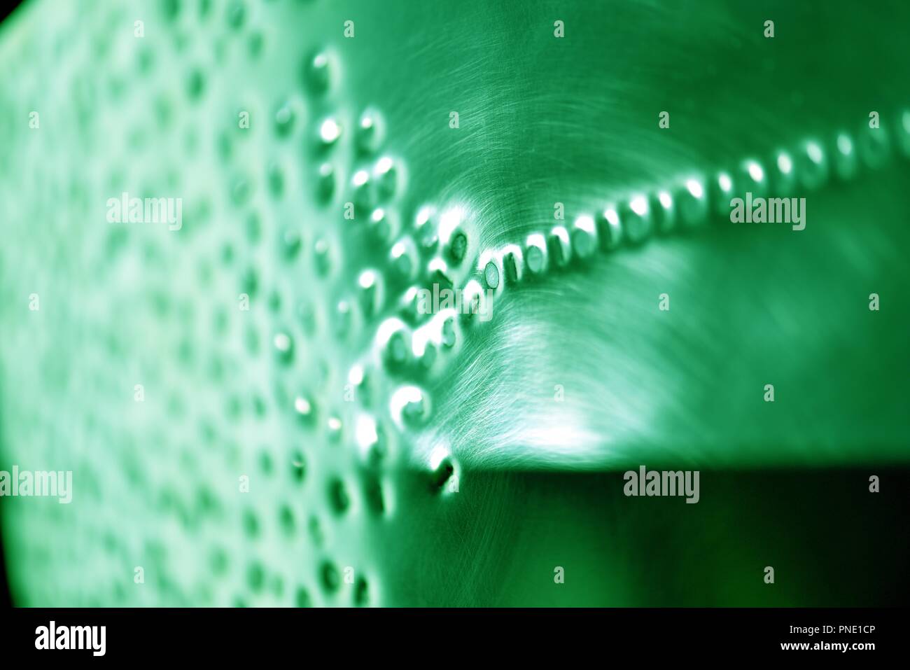 Binary code: digital language emerging from a numerical cloud Stock Photo