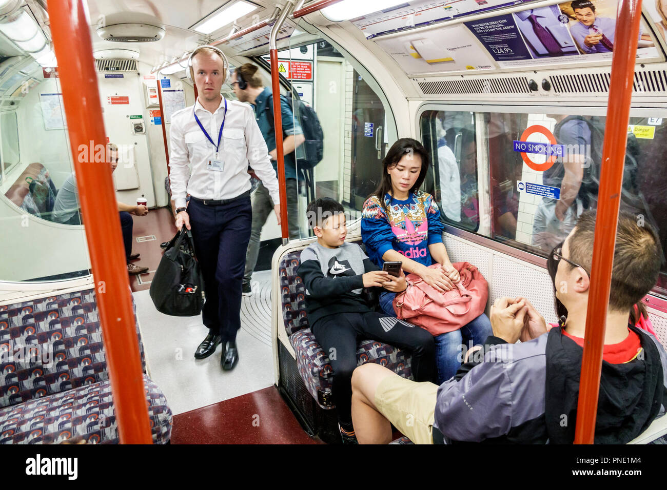 London England Great Britain United Kingdom South Bank Lambeth North Underground Station Subway Tube Public Transportation Mass Transit Train Carriage London England Great Britain United Kingdom South Bank Lambeth North Underground Station Subway Tube Public Transportation Mass Transit Train Carriage