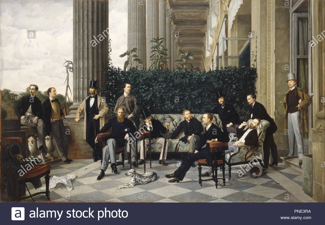 Le Cercle De La Rue Royale Tissot Tissot Painting Stock Photos & Tissot Painting Stock Images - Alamy