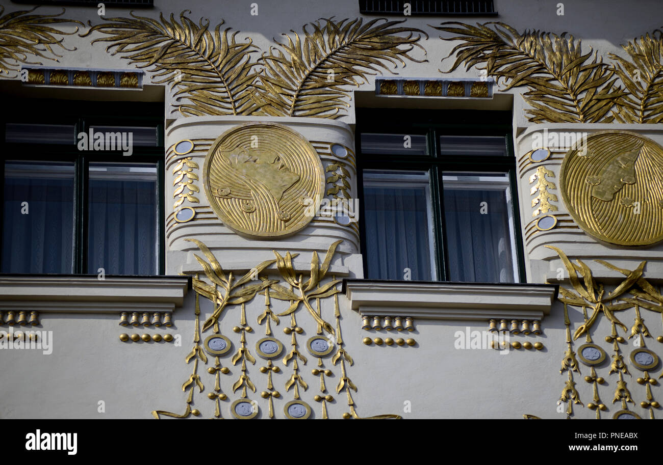 Wienzeilenhaus, by Otto Wagner. Vienna, Austria Stock Photo