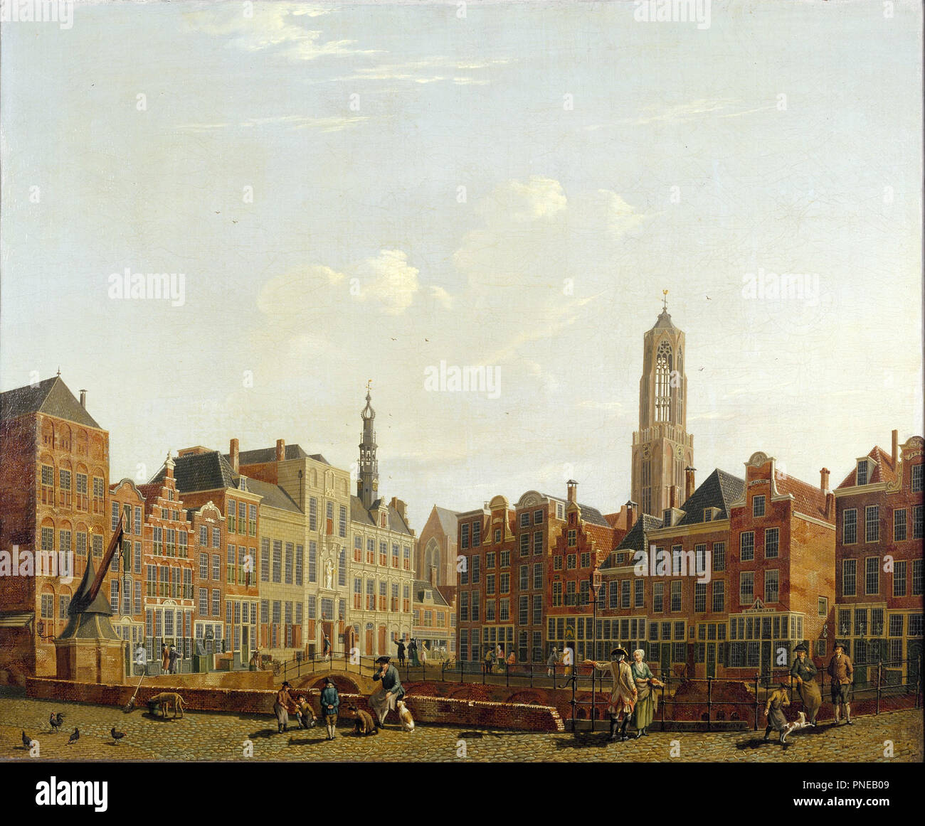 18th century town painting hi-res stock photography and images - Alamy