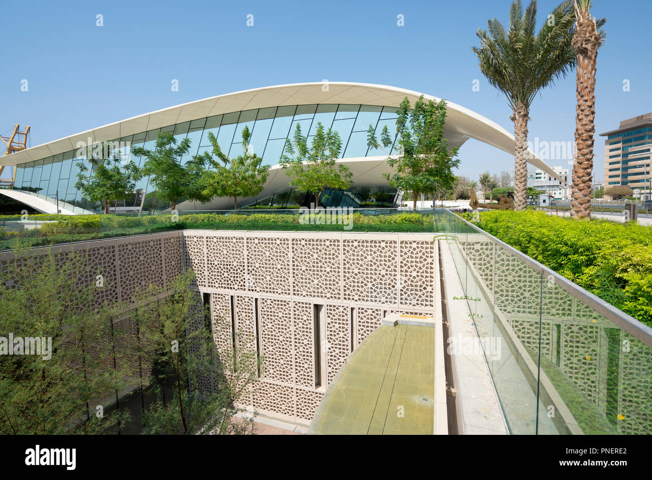 Modern Etihad Museum , a history museum of the UAE, in Dubai, United Arab Emirates Stock Photo