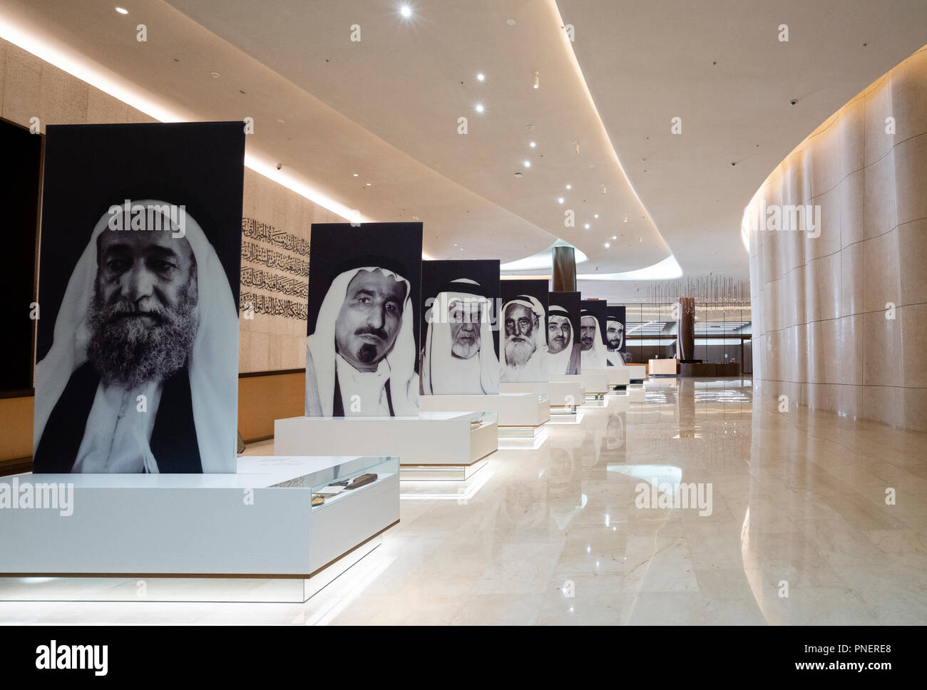 Modern Etihad Museum , a history museum of the UAE, in Dubai, United Arab Emirates Stock Photo