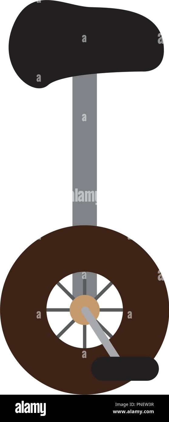 Isolated monocycle icon Stock Vector
