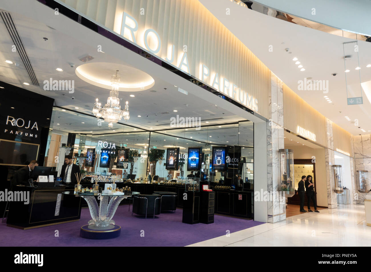 Interior of new extension to the Dubai Mall, the Fashion Avenue