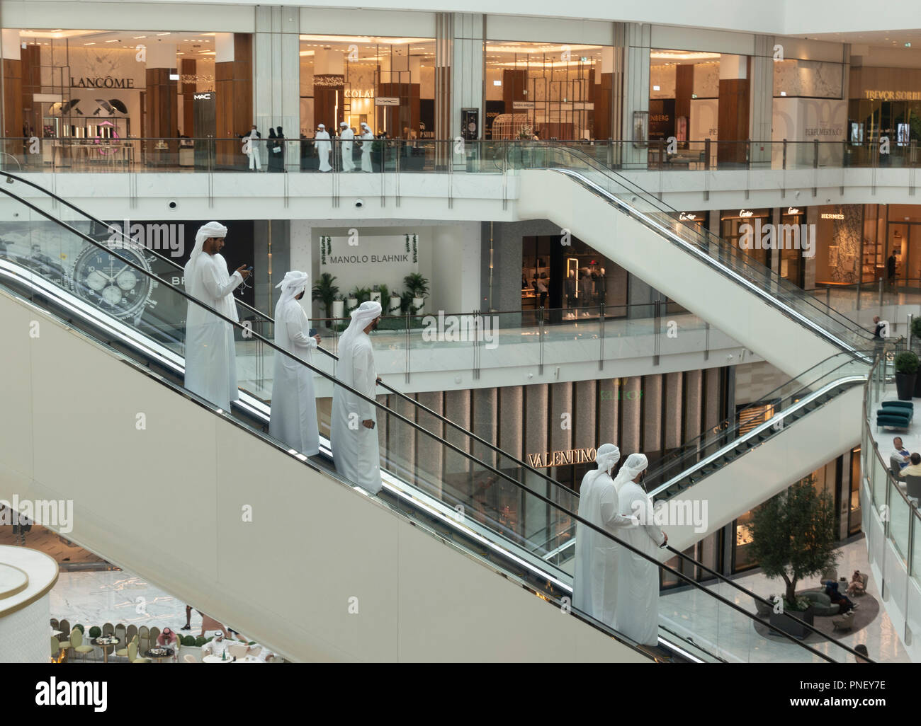 Interior of new extension to the Dubai Mall, the Fashion Avenue