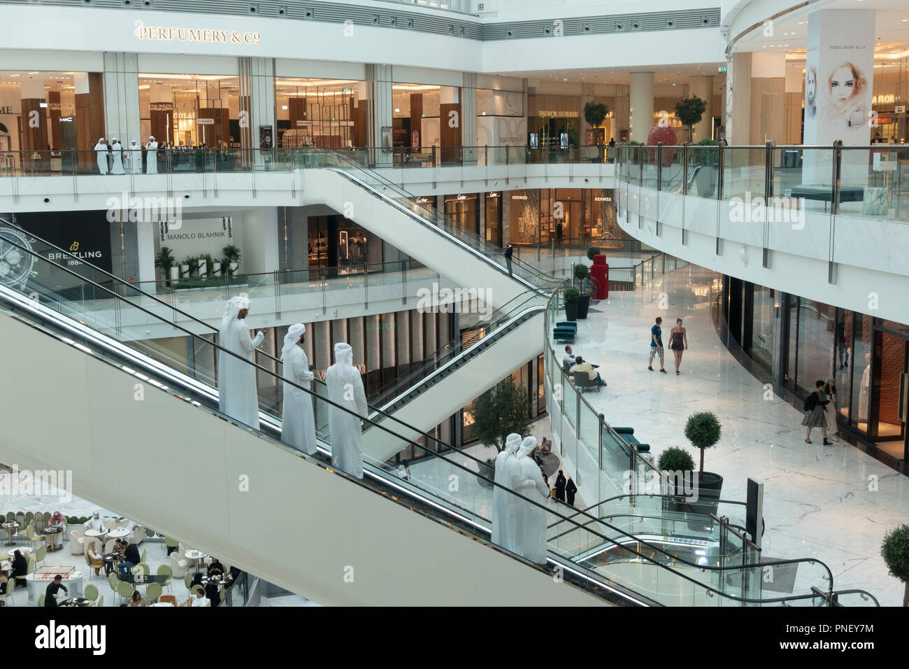 Interior of new extension to the Dubai Mall, the Fashion Avenue
