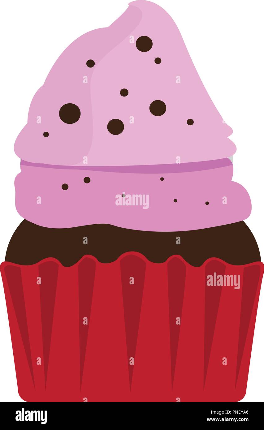 Isolated colored cupcake icon Stock Vector Image & Art - Alamy
