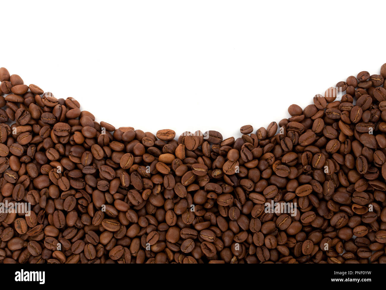 Coffee beans on white background Stock Photo - Alamy