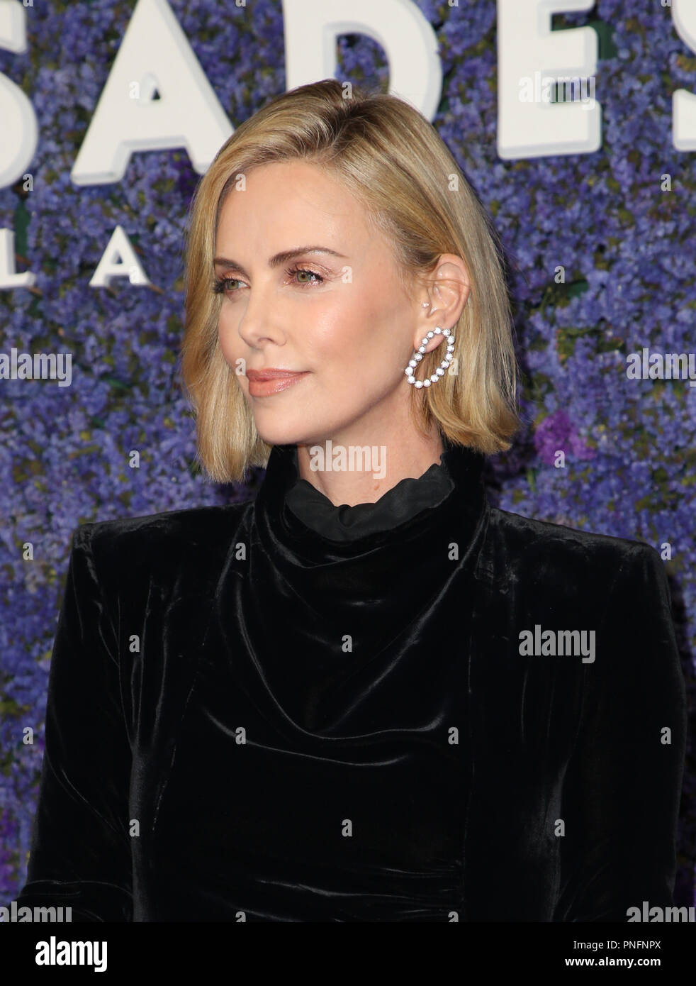 Pacific Palisades, Ca. 20th Sep, 2018. Charlize Theron, at Caruso's