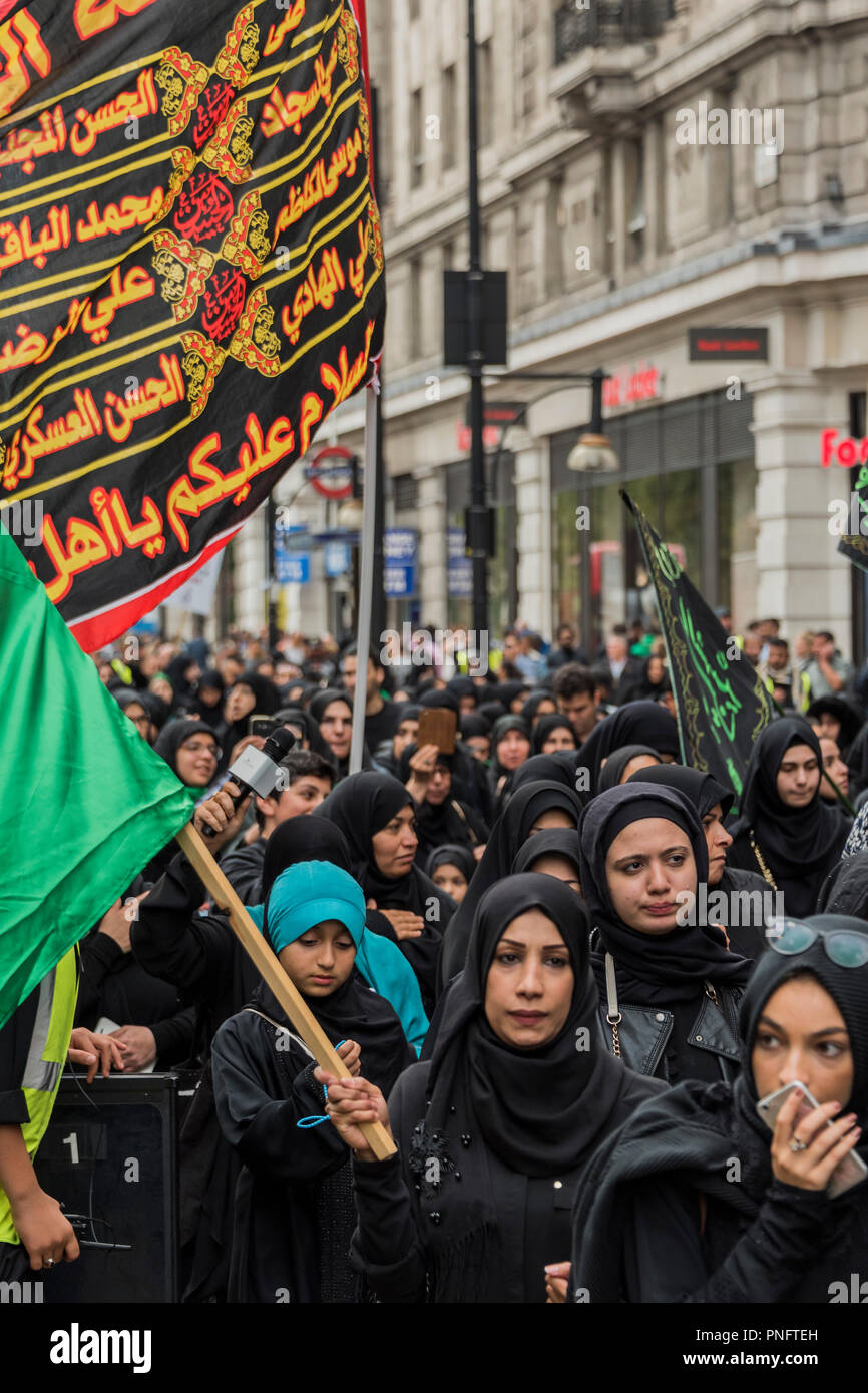 Ashura Day march British Muslims march down Oxford Street to