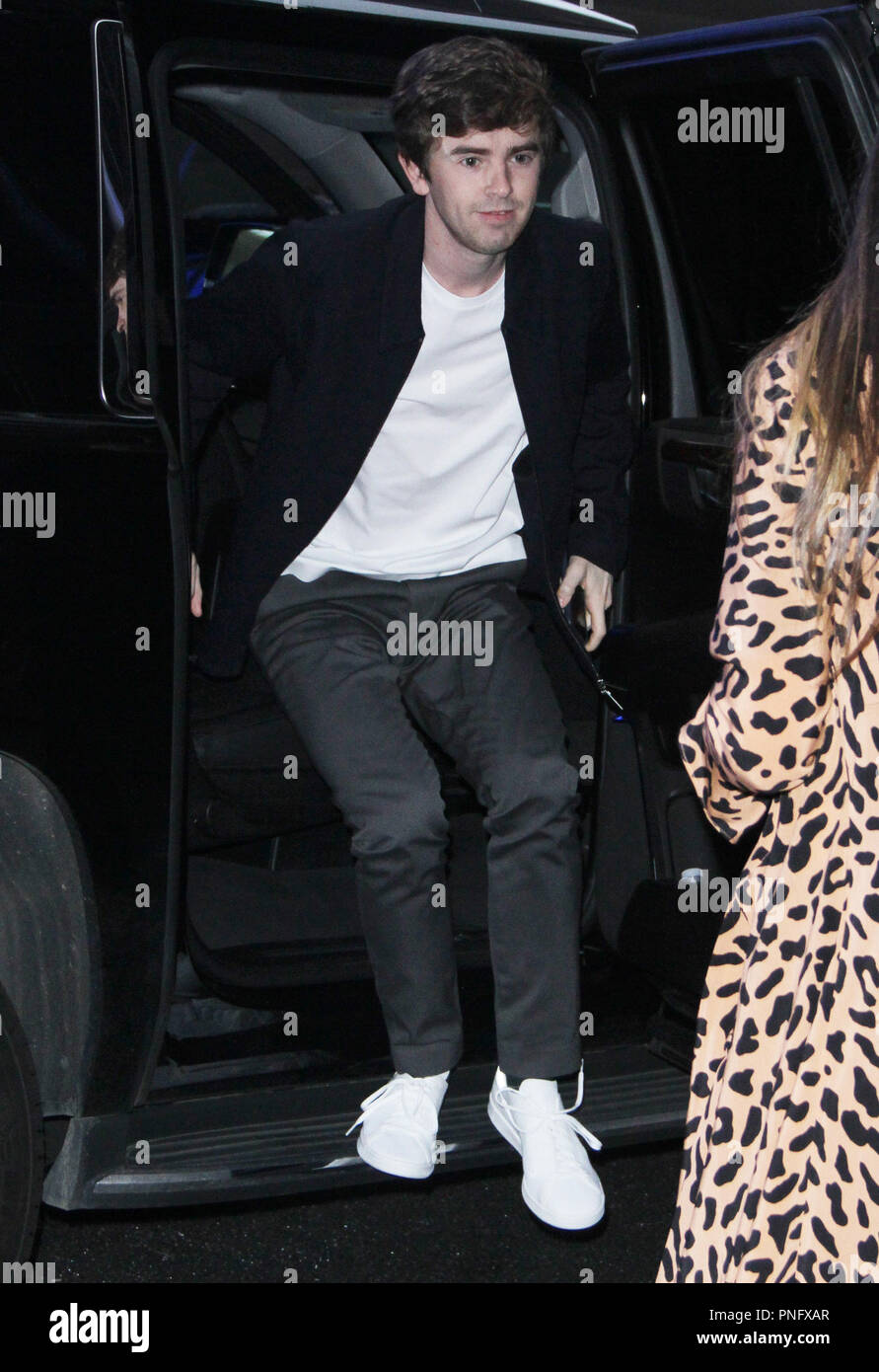 New York Ny Usa 21st Sep 2018 Freddie Highmore At Good Morning America Promoting The New Season Of Abc S The Good Doctor On September 21 2018 In New York City Credit Rw Media