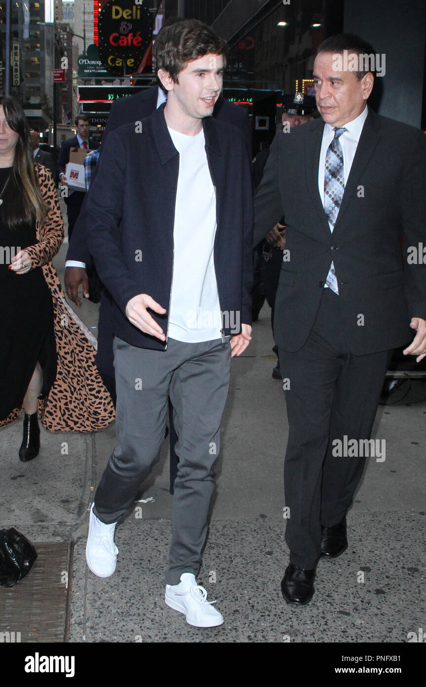 New York Ny Usa 21st Sep 2018 Freddie Highmore At Good Morning America Promoting The New Season Of Abc S The Good Doctor On September 21 2018 In New York City Credit Rw Media