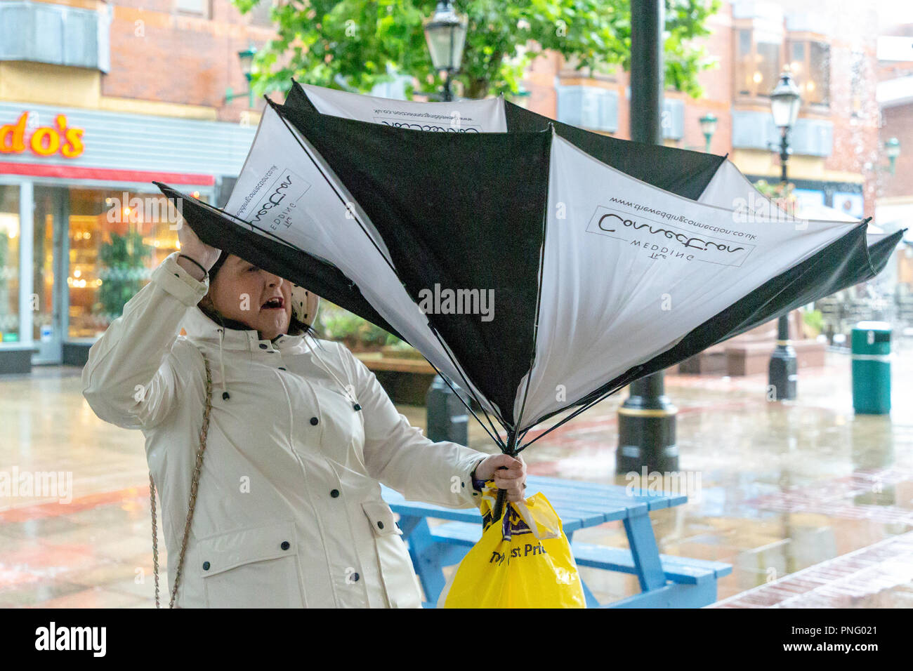 Warrington Town Centre, Cheshire, England, UK 21 September 2018