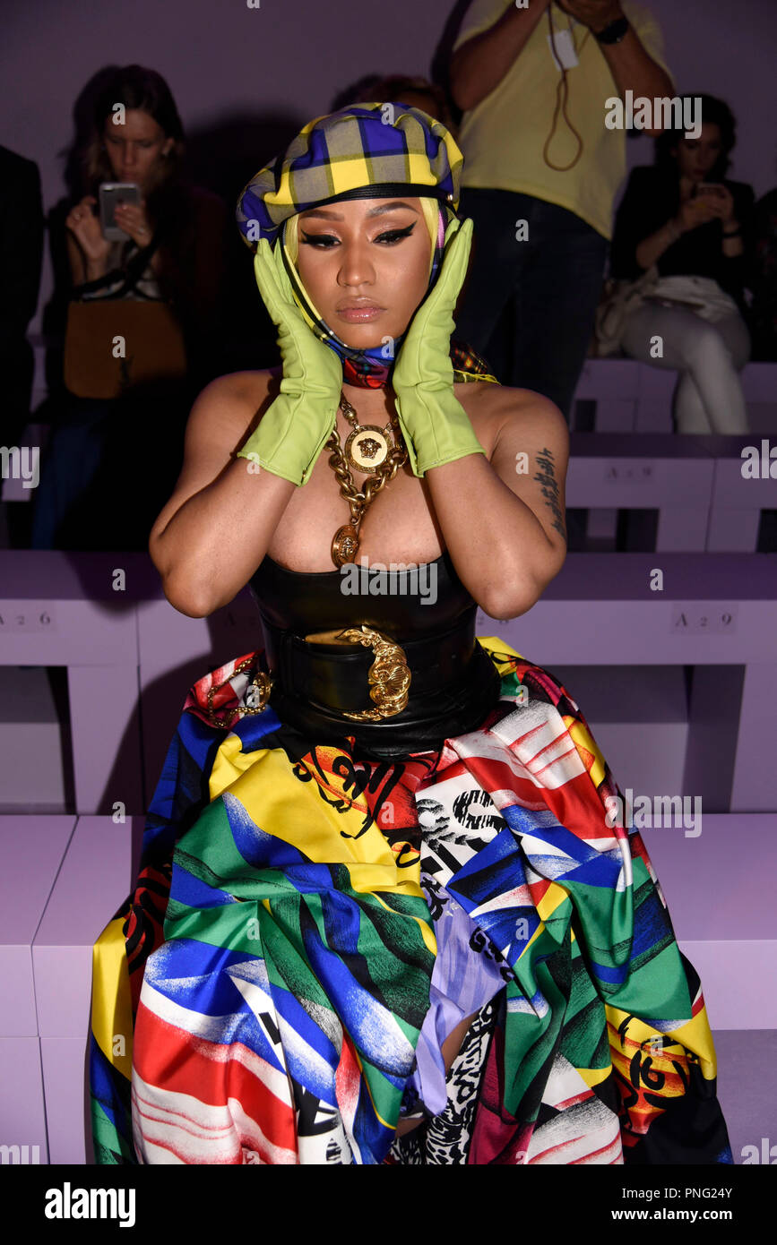 Nicki Minaj Versace for H&M Fashion Show and Party New York City, USA -  08.11.11 Stock Photo - Alamy