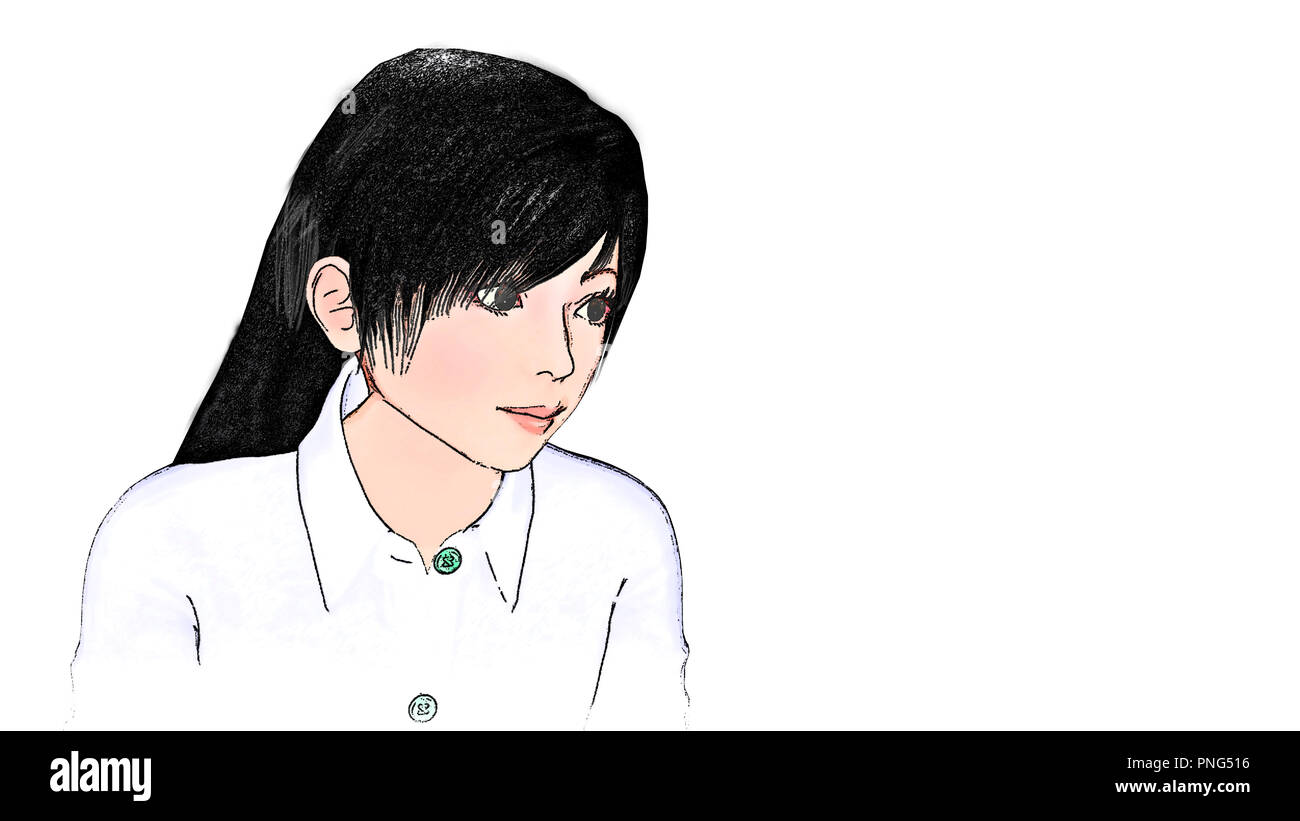 Cute Japanese Girl Cartoon Stock Photos Cute Japanese Girl