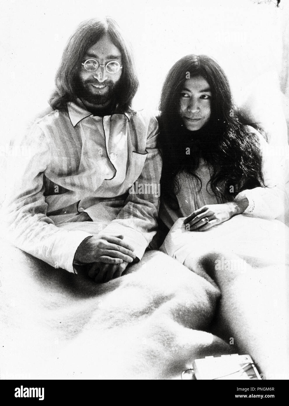 John Lennon Yoko Ono 1969 Stock Photos John Lennon Yoko Ono 1969