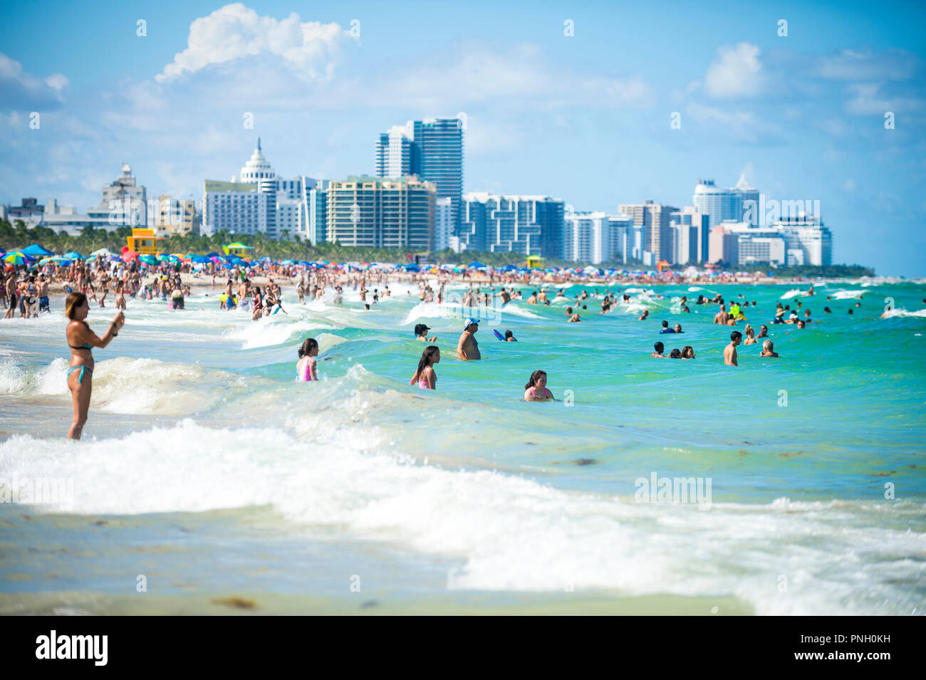 Summer time at the South Beach, Miami, Florida, United States of