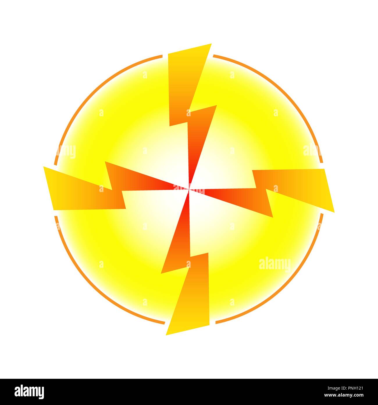 Four arrows logo hi-res stock photography and images - Alamy