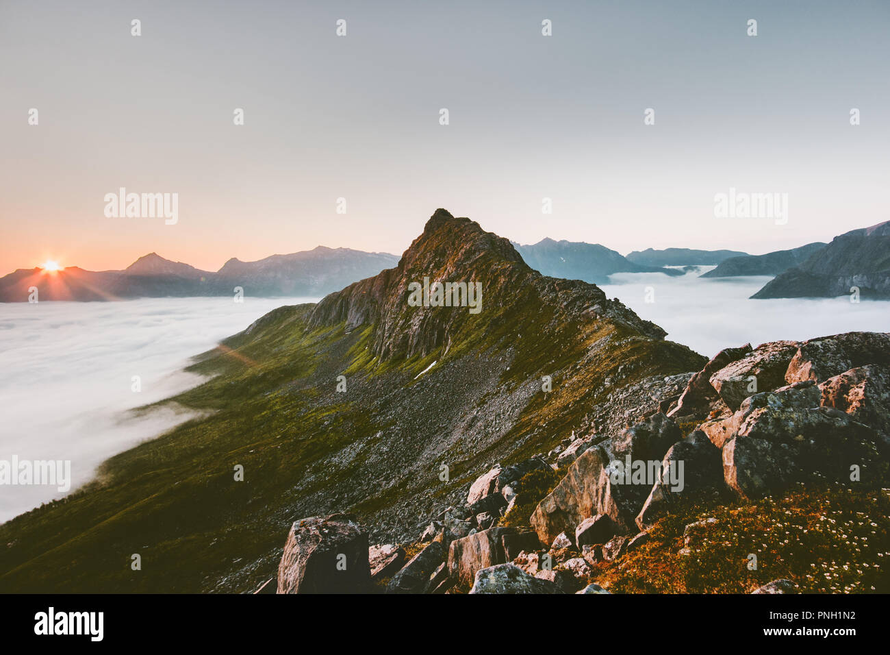 Aerial view segla mountain hi-res stock photography and images - Alamy