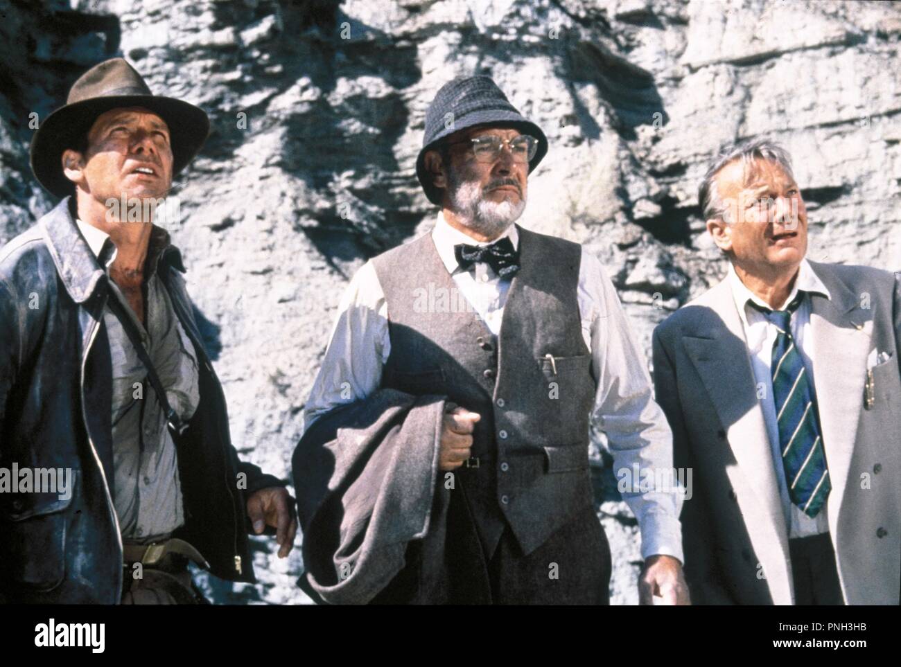 Original film title: INDIANA JONES AND THE LAST CRUSADE. English title: INDIANA JONES AND THE LAST CRUSADE. Year: 1989. Director: STEVEN SPIELBERG. Stars: SEAN CONNERY; HARRISON FORD. Credit: LUCASFILM LTD/PARAMOUNT / Album Stock Photo