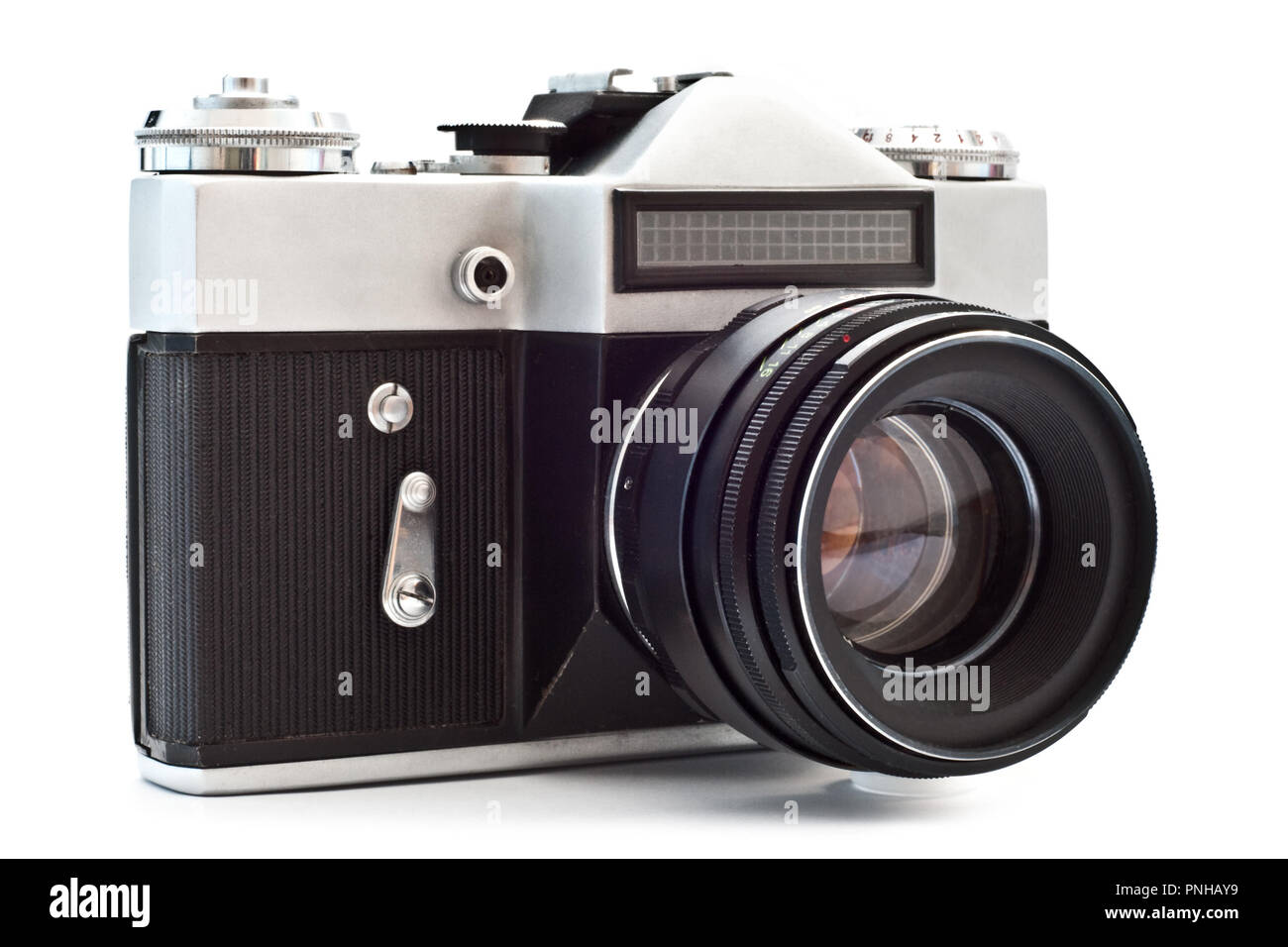 old camera isolated on a white background Stock Photo - Alamy