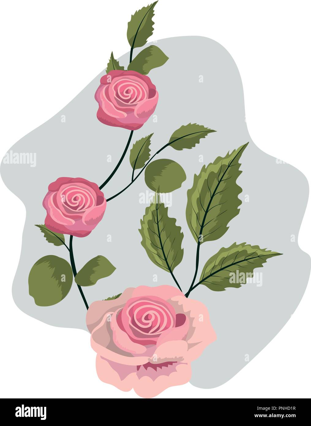 Tropical roses branches leaves hi-res stock photography and images - Alamy