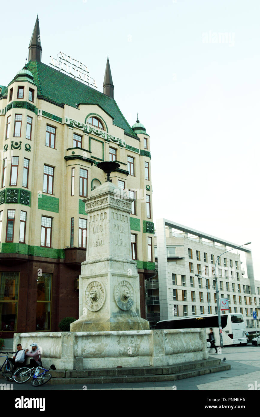 Terazije Fountain in Belgrade, Serbia Stock Photo