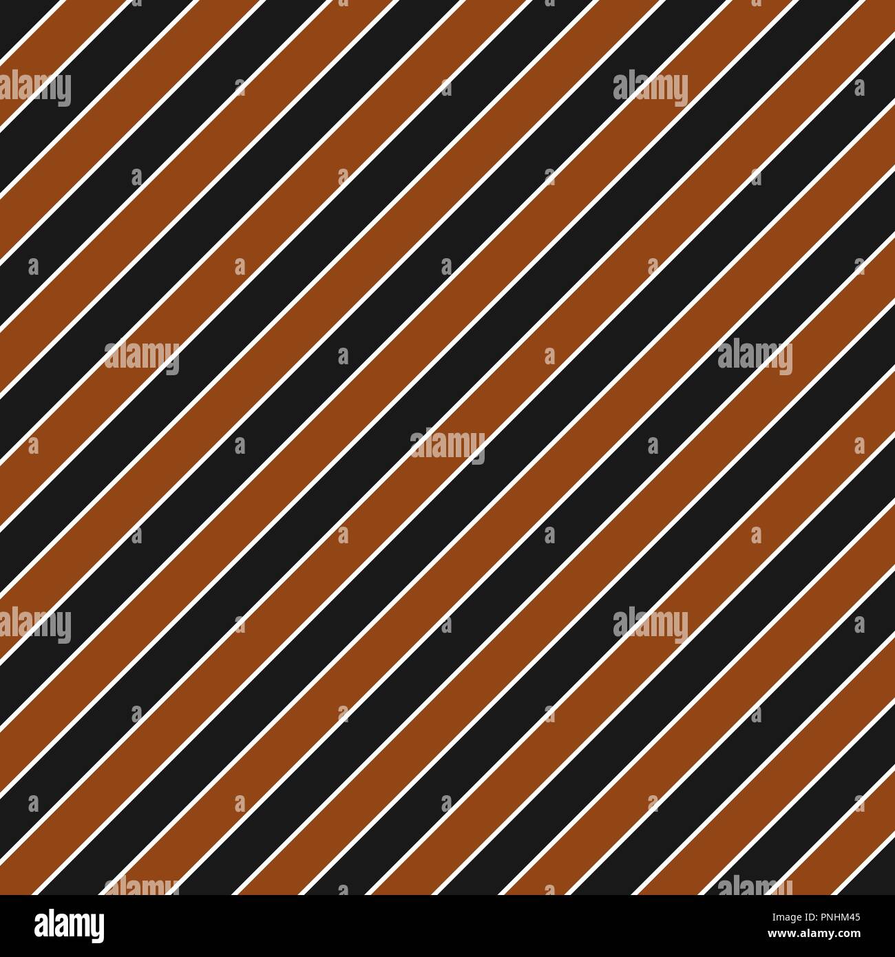 Brown black seamless diagonal stripe pattern Stock Vector