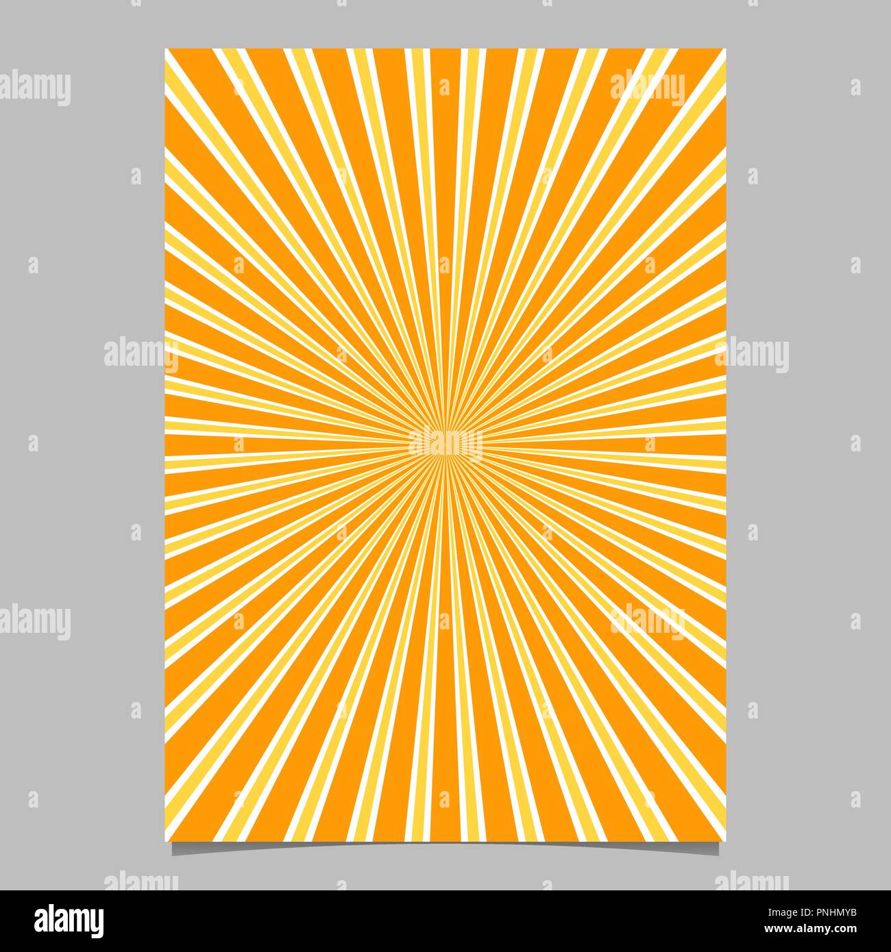 Abstract ray burst stationery background template - vector document ...