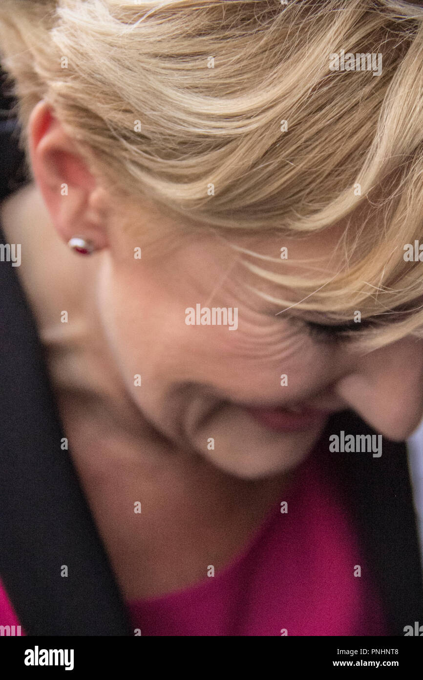 Polish First Lady Agata Kornhauser-Duda during a visit to Wawel. Cracow August 7, 2015. Stock Photo