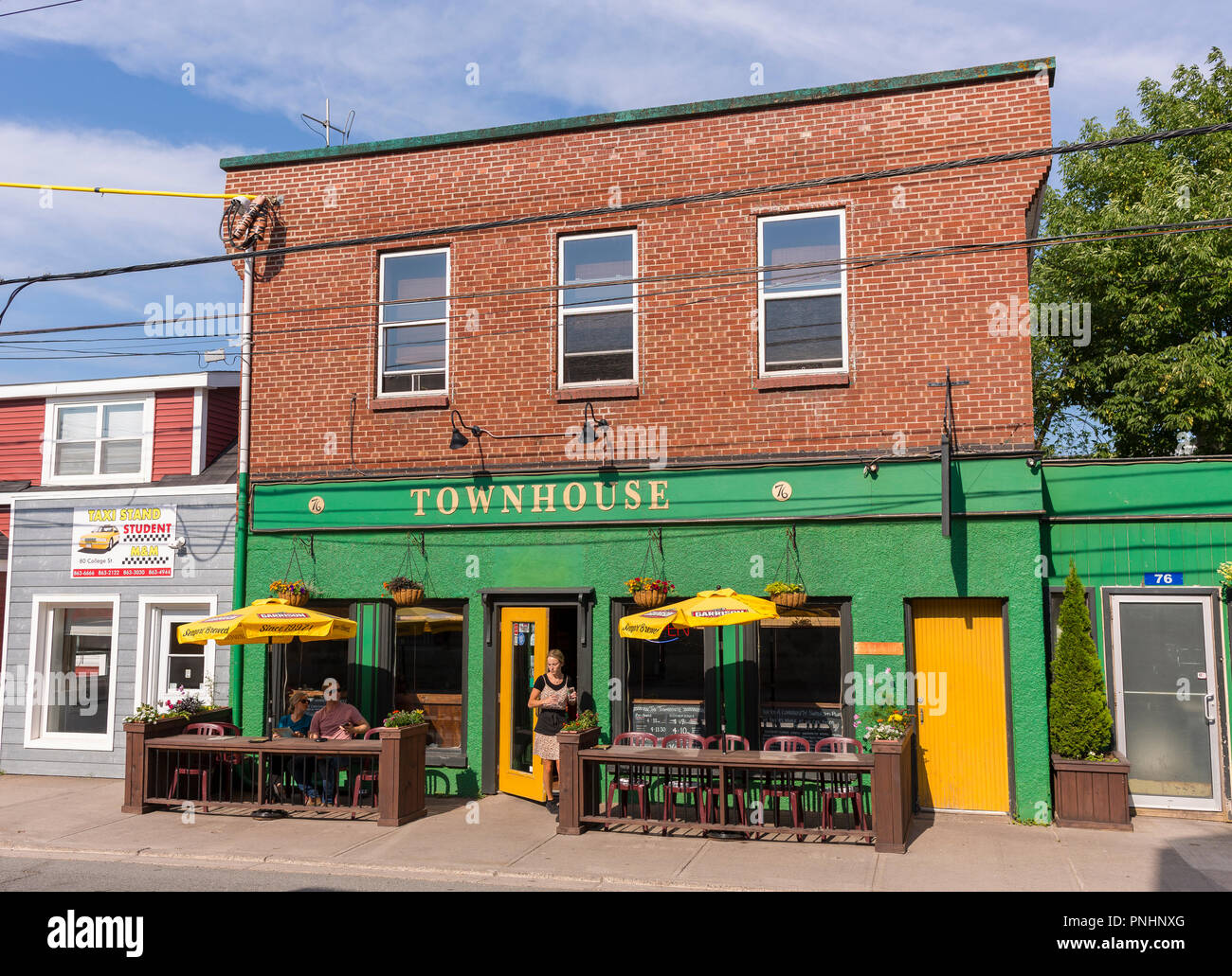 ANTINOGISH, NOVA SCOTIA, CANADA - The Townhouse Brewpub and Eatery. Stock Photo