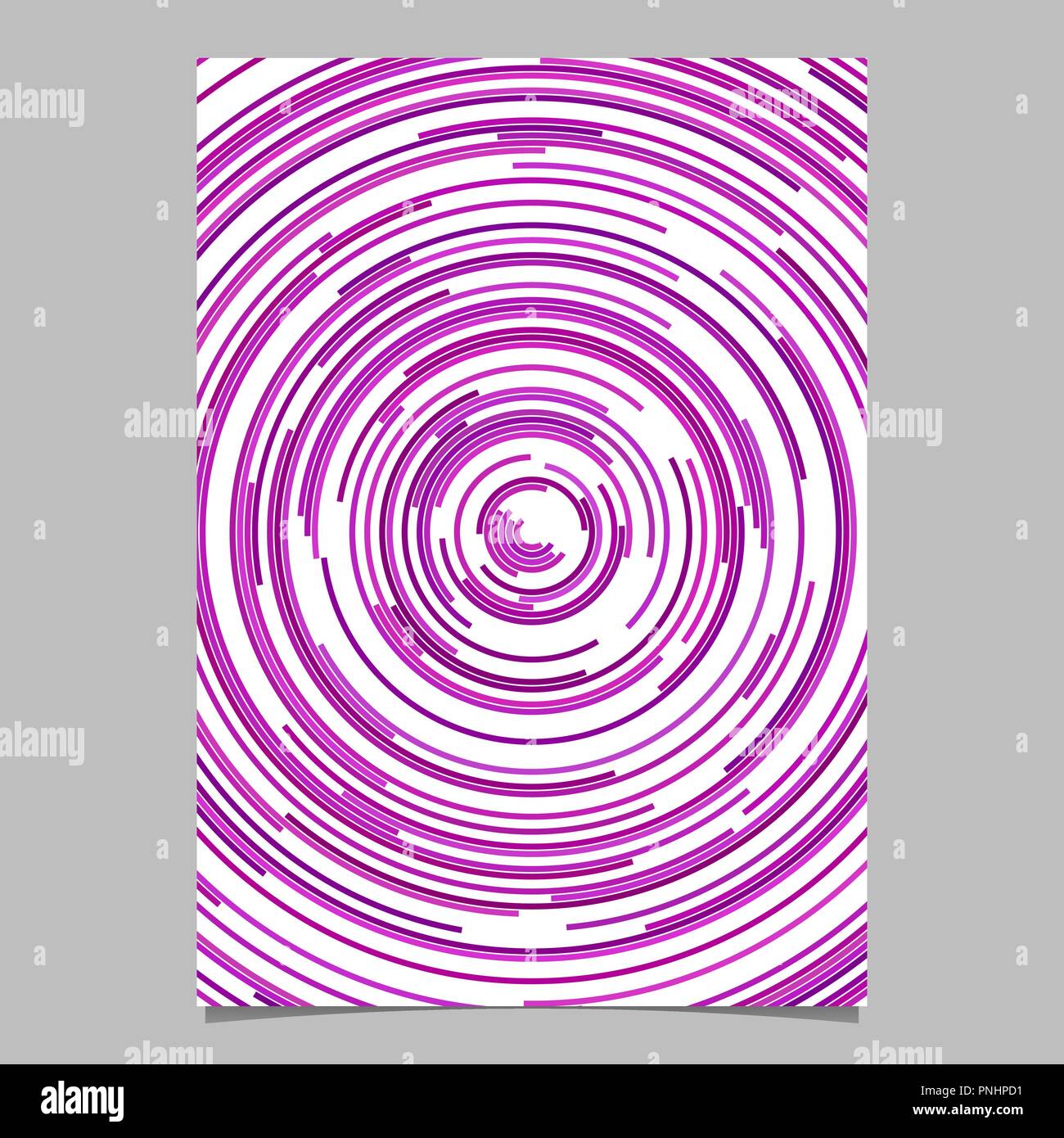 Purple circular stationery background from concentric circles Stock ...