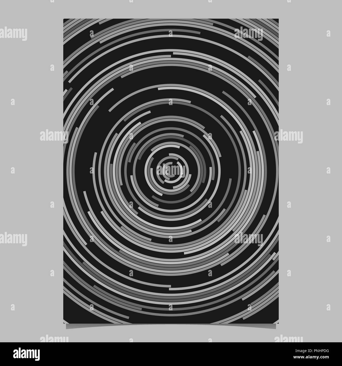 Grey Round Abstract Grey round abstract brochure background template from concentric ...