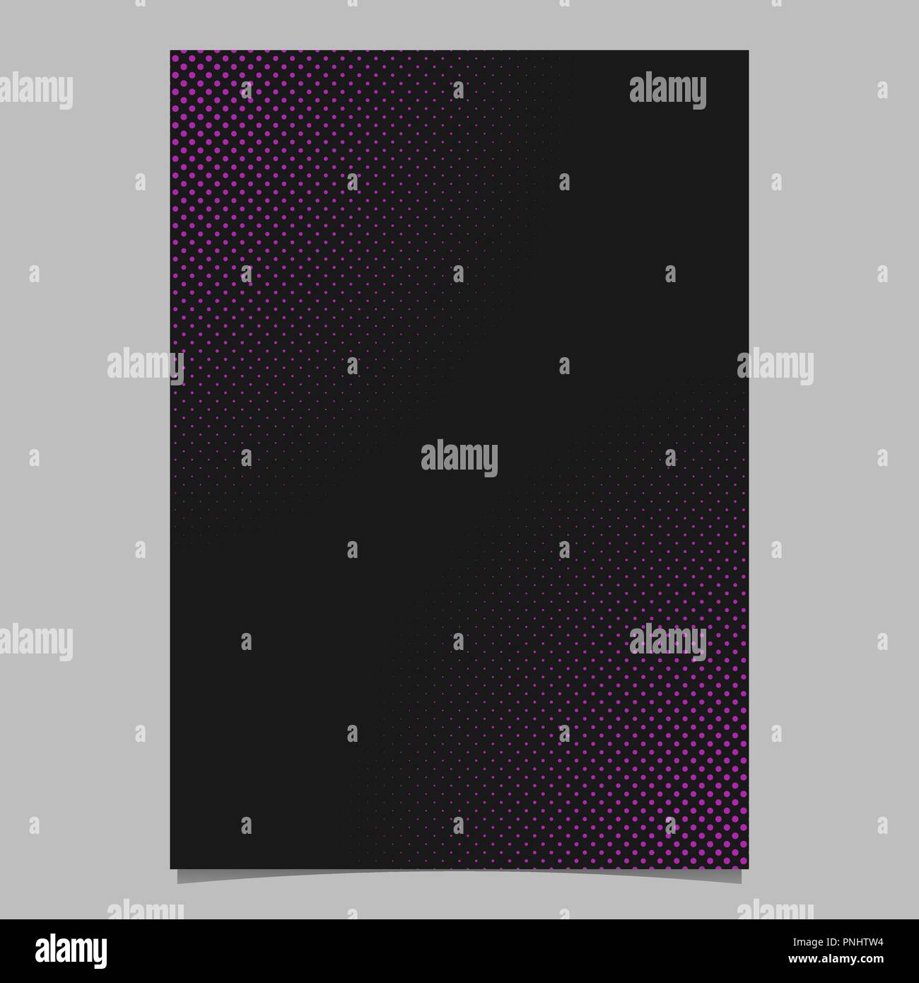 Abstract halftone dot pattern page template - vector brochure ...