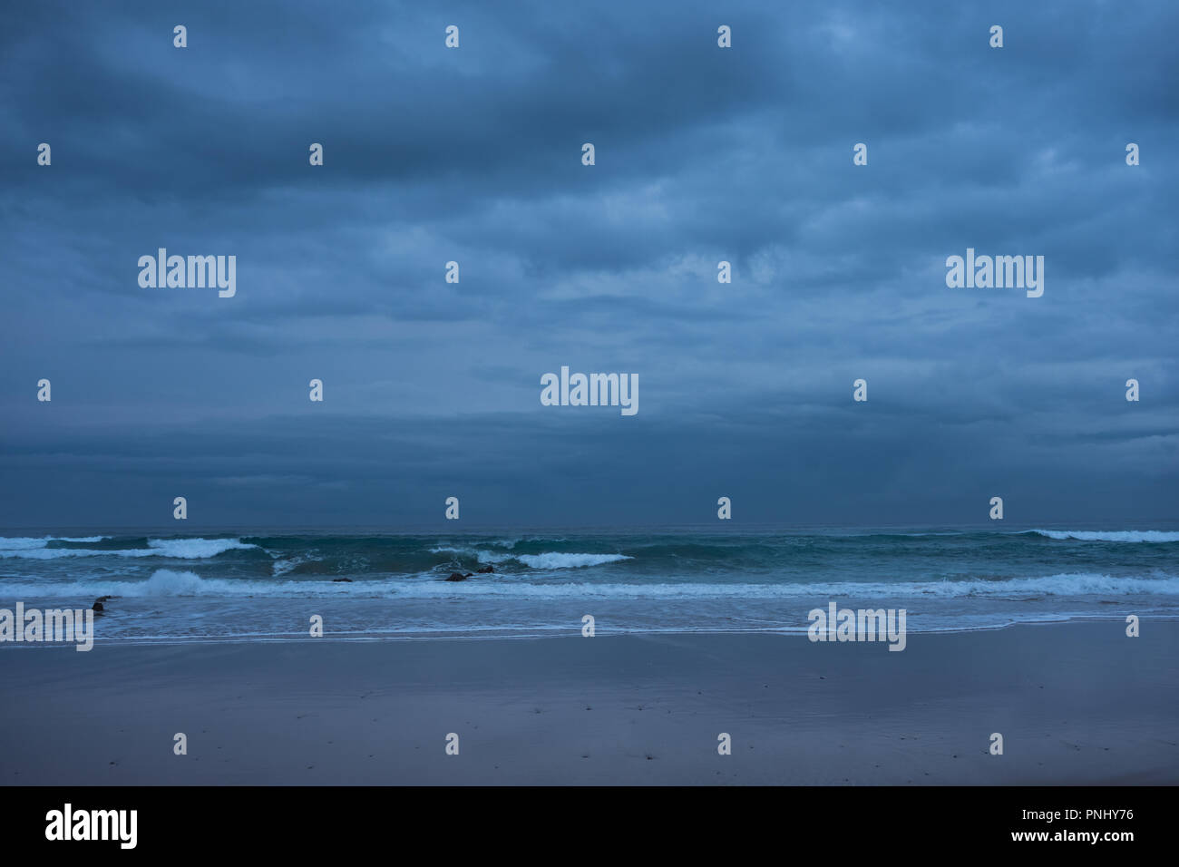 Deep sea water waves and stormy sky nature background Stock Photo - Alamy